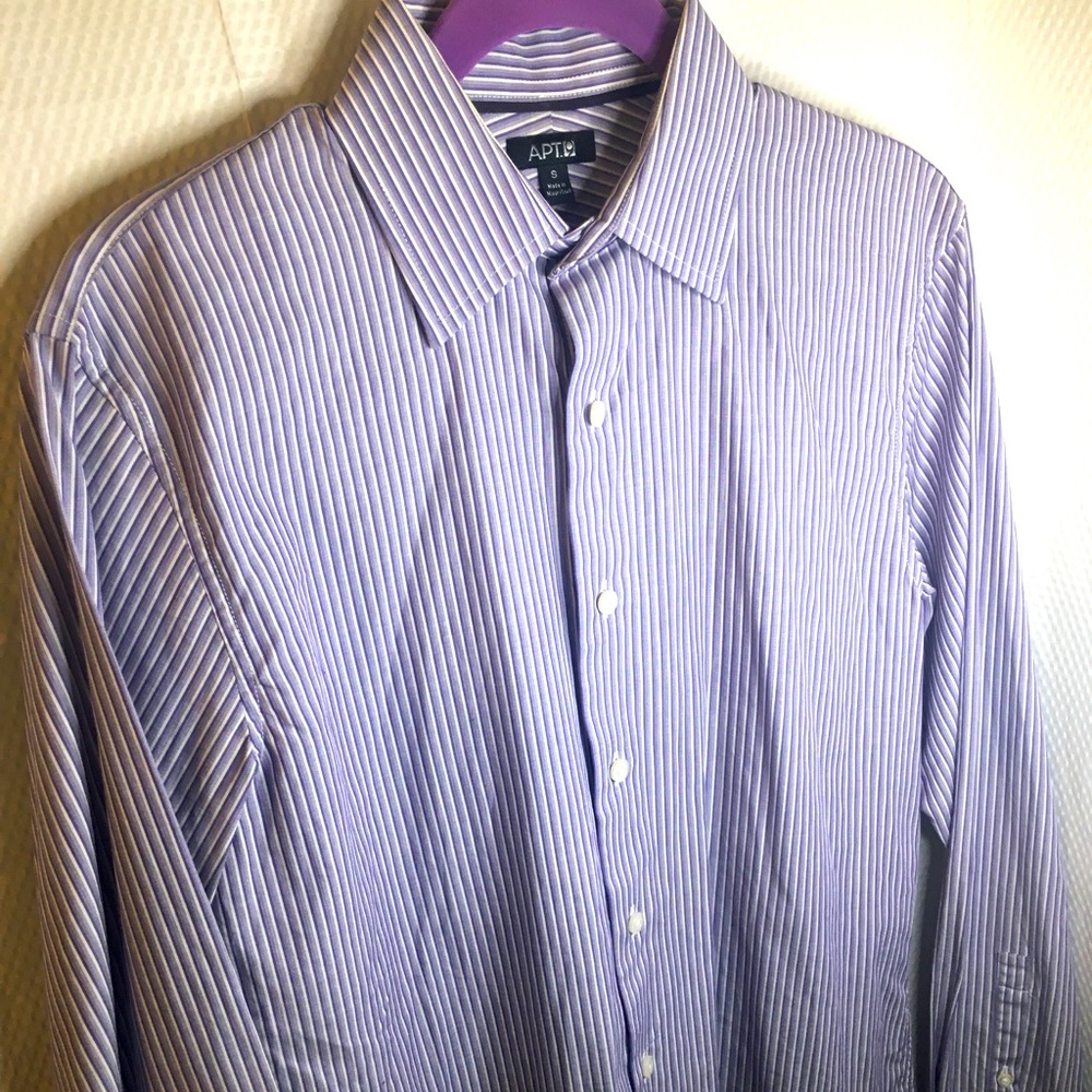 Apt. 9 | Men’s Purple Pin Stripe Button Down Shirt